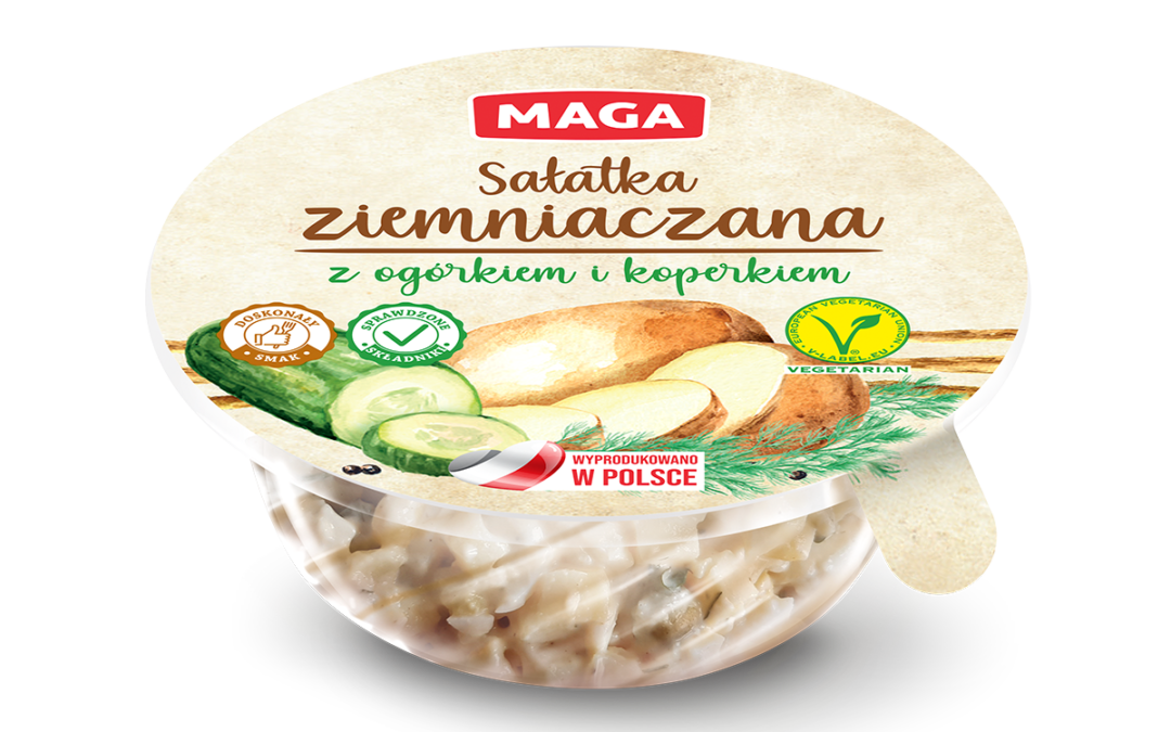 Sałatka ziemniaczana z ogórkiem i koperkiem