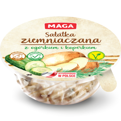 Sałatka ziemniaczana z ogórkiem i koperkiem